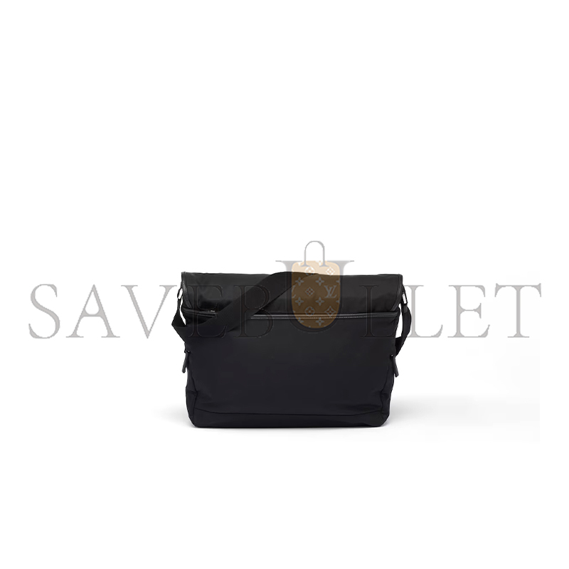 PRADA RE-NYLON AND SAFFIANO LEATHER SHOULDER BAG 2VD052 (30*27.5*14.5cm)